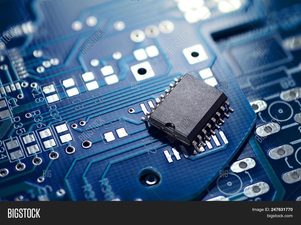 Close-up of a microchip on a circuit board Free Stock Photo | FreeImages Chip iphone